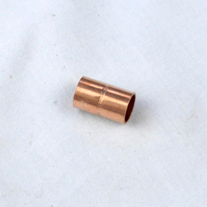 200-C - CCRC0014 Everflow 1/4" Wrot Copper Coupling with Stop - American Copper & Brass - EVERFLOW SUPPLIES INC IMPORT SWEAT FITTINGS