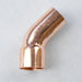 206-2-M - CCSF0100 Everflow 1" Wrot Copper Street 45° Elbow - American Copper & Brass - EVERFLOW SUPPLIES INC IMPORT SWEAT FITTINGS