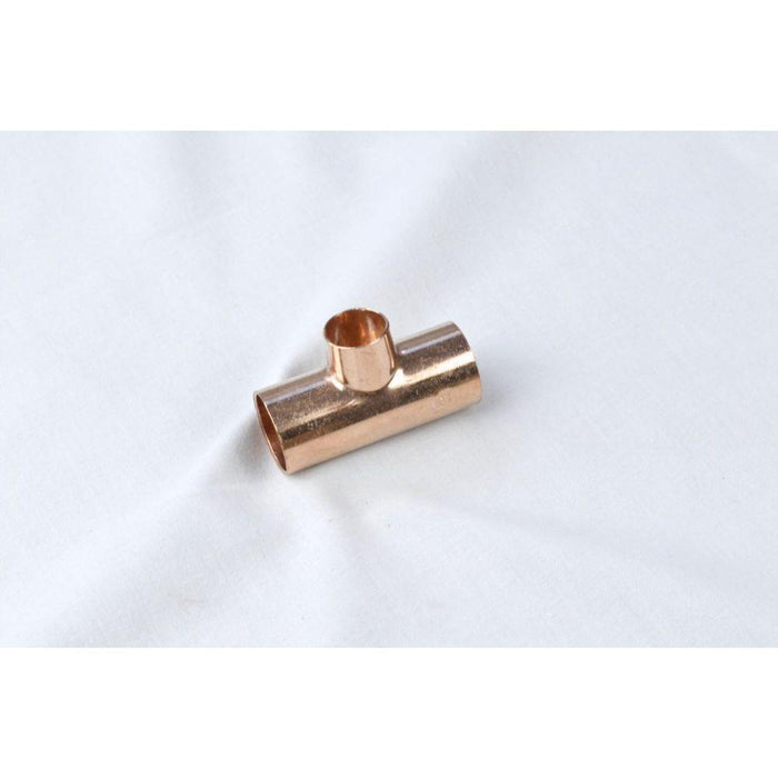 211R-QQF - CCRT1144 Everflow 1-1/4" X 1-1/4" X 1/2" Wrot Copper Reducing Tee - American Copper & Brass - EVERFLOW SUPPLIES INC IMPORT SWEAT FITTINGS