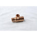 211RR-QMK - CCRT1256 Everflow 1-1/4" X 1" X 3/4" Wrot Copper Reducing Tee - American Copper & Brass - EVERFLOW SUPPLIES INC IMPORT SWEAT FITTINGS