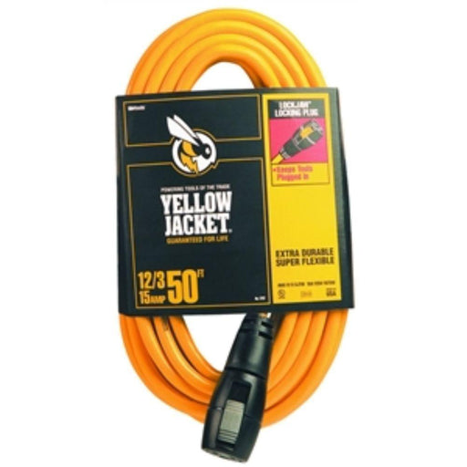 2737 - 12/3, 50 FT 15 AMP EXTENSION CORD WITH LOCK JAW - American Copper & Brass - ORGILL INC ELECTRICAL CORDS