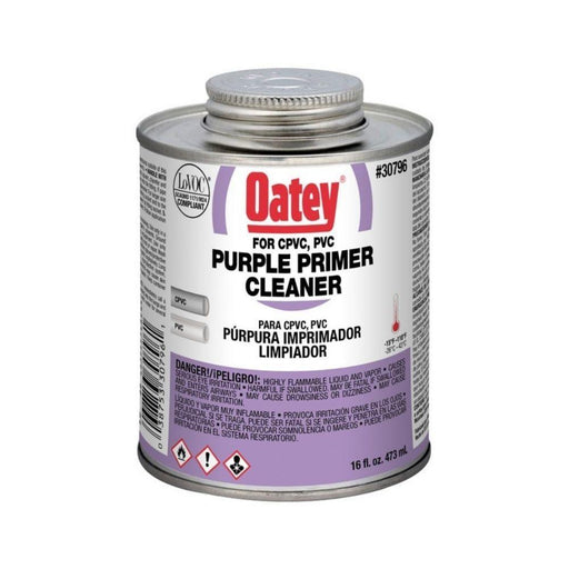 30796 - 30796 OATEY Purple Primer/Cleaner, 16 oz. - American Copper & Brass - OATEY S.C.S. CHEMICALS