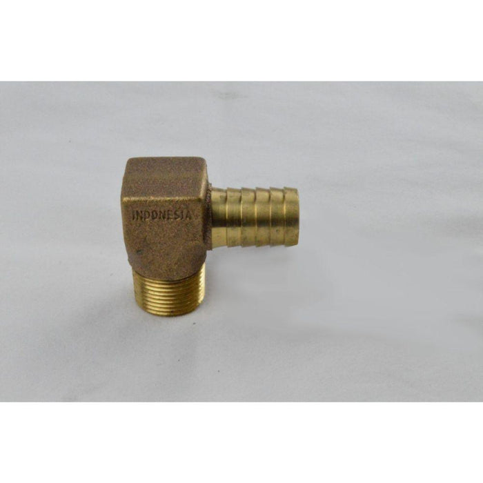 312-055 - 72085 A.Y. McDonald 1" Barb X 1" MIP Bronze 90-Degree Hydrant Elbow, No Lead - American Copper & Brass - A Y MCDONALD MFG CO BRASS FITTINGS