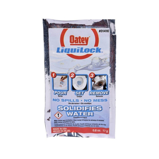 31416 - 31416 OATEY 0.6 oz. Liquilock Gel for Toilet Removal - 24 Pack - American Copper & Brass - OATEY S.C.S. CHEMICALS