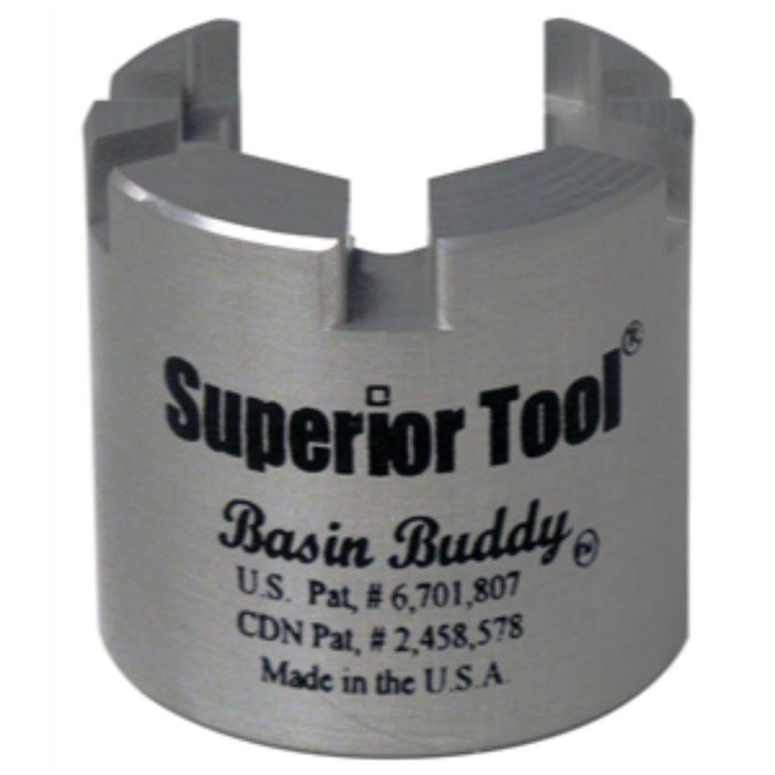 3825 - BASIN BUDDY UNIVERSAL FAUCET NUT WRENCH, 1/4" OR 3/8" RATCHET DRIVE - American Copper & Brass - ORGILL INC TOOLS