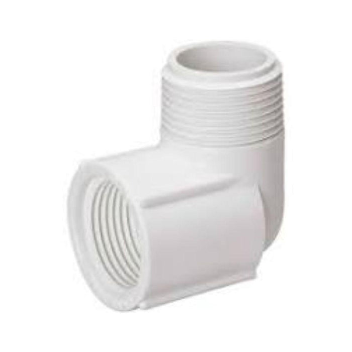 412-05 LASCO Fittings 1/2" MIP X 1/2" MIP 90 Elbow PVC Schedule 40