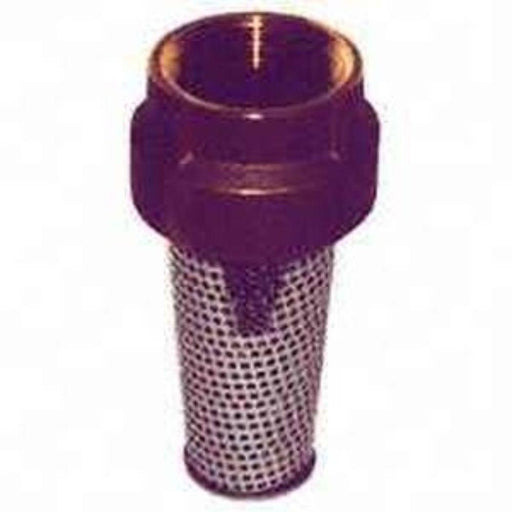 466SB - 1" X 1-1/4" BRASS LEAD FREE FOOT VALVE WITH STAINLESS STEEL STRAINER - American Copper & Brass - ORGILL INC BRASS FITTINGS