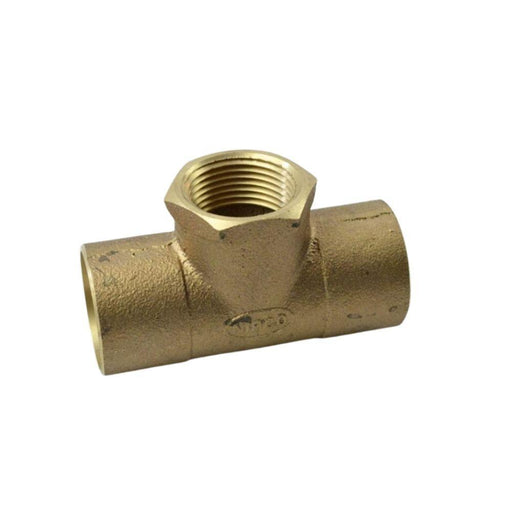 4712R-KKF - 712R 3/4X3/4X1/2 NIBCO 3/4" X 3/4" X 1/2" Cast Bronze Reducing Pressure Tee C X C X Fip - American Copper & Brass - NIBCO INC SWEAT FITTINGS