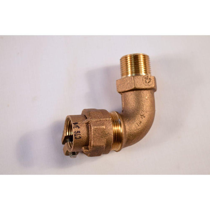 4779M-22-K - 74779M-22 A.Y. McDonald 3/4" Comp X 3/4" MIP 90-Degree Elbow - American Copper & Brass - A Y MCDONALD MFG CO UNDERGROUND FITTINGS