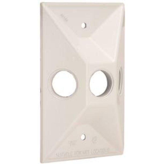 51891 - 1G WHITE 3-HUB BELL - American Copper & Brass - ORGILL INC ELECTRICAL BOXES AND COVERS
