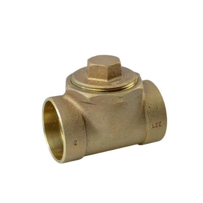 5814-S - 814 2 NIBCO 2" Cast Bronze DWV Test Tee with Plug - American Copper & Brass - NIBCO INC SWEAT FITTINGS