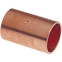 100-A - 9000150 NIBCO 600-DS 1/8" C x C Coupling with Dimpled Tube Stop - Wrot - American Copper & Brass - NIBCO INC SWEAT FITTINGS