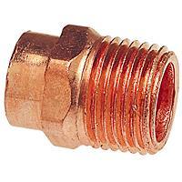 104-K - NIBCO 604 3/4" Wrot Copper Male Adapter, C X M (NPT) - American Copper & Brass - NIBCOPV191 SWEAT FITTINGS