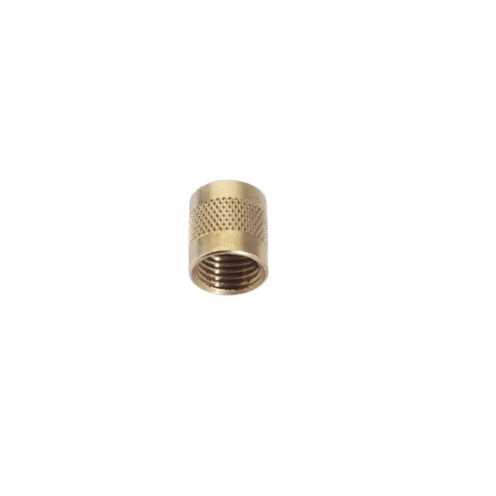 65408 MARS Round Brass Flat Cap with Neoprene O-ring Seal for 1/4" Flare (6 per bag)