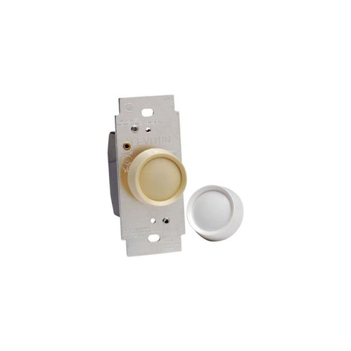 6683-IW - 6683-IW Leviton 600W, 120 Volt AC 60Hz, 3-Way, Trimatron Deluxe Push ON/Push OFF Electro-Mechanical Incandescent Rotary Dimmer - Ivory White - American Copper & Brass - LEVITON INC WIRING DEVICES