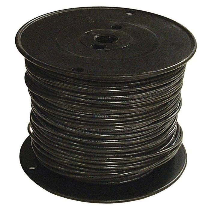 6BLK500 - 6 GAUGE BLACK THHN (500 FOOT) - American Copper & Brass - SOUTHWIRE/SENATOR WIRE, CORD, AND CABLE