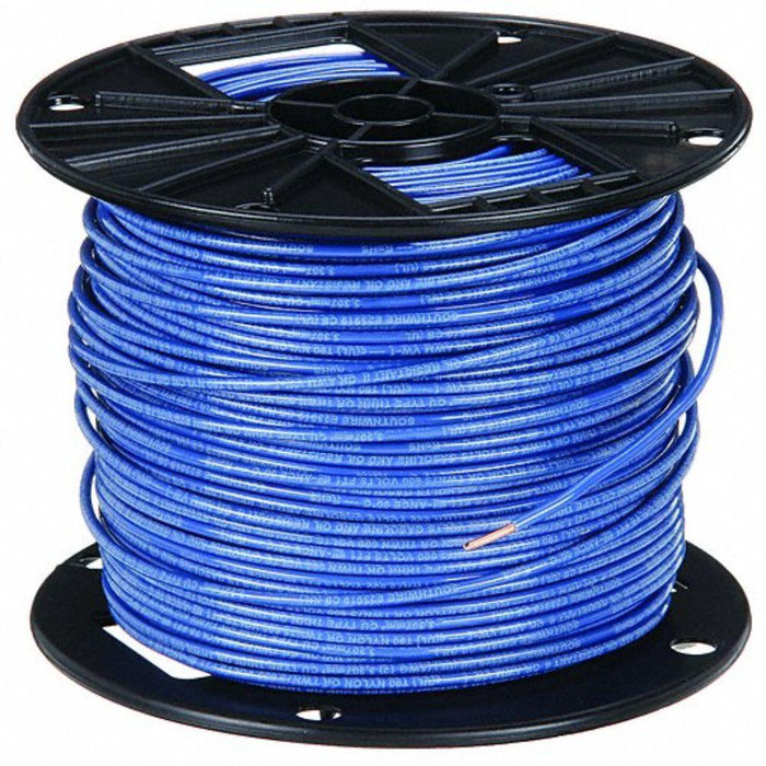 6BLUTHHN - 6 GAUGE STRANDED BLUE THHN 500ft - American Copper & Brass - SOUTHWI119 WIRE, CORD, AND CABLE