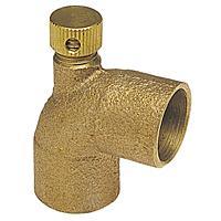 4236-F - NIBCO 705-D-LF 1/2" C x C Bronze Vent Elbow, Forged - American Copper & Brass - NIBCOPV191 Inventory Blowout