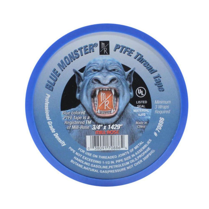 3/4" X 1429" ROLL BLUE MONSTER PTFE THREAD TAPE