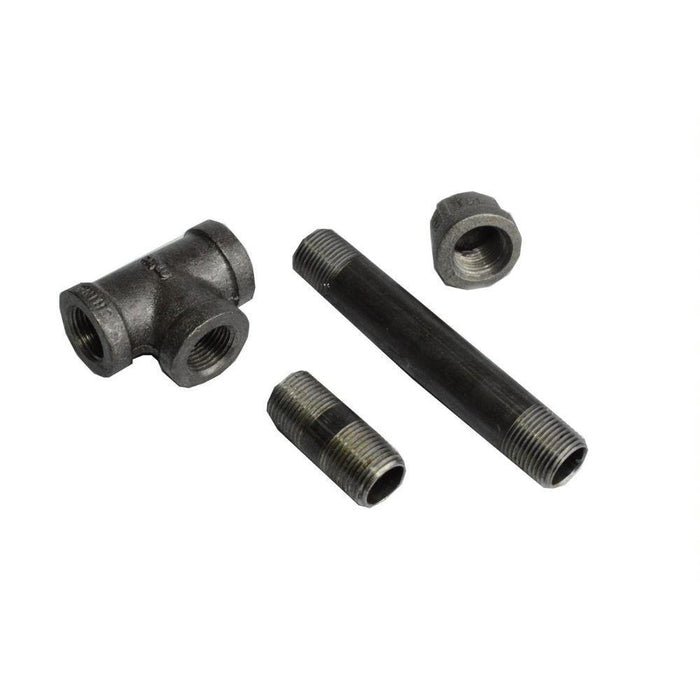 75ST-08 - 1/2 TEE,CAP & 2-NIPPLES - American Copper & Brass - USD Products MALLEABLE FITTINGS