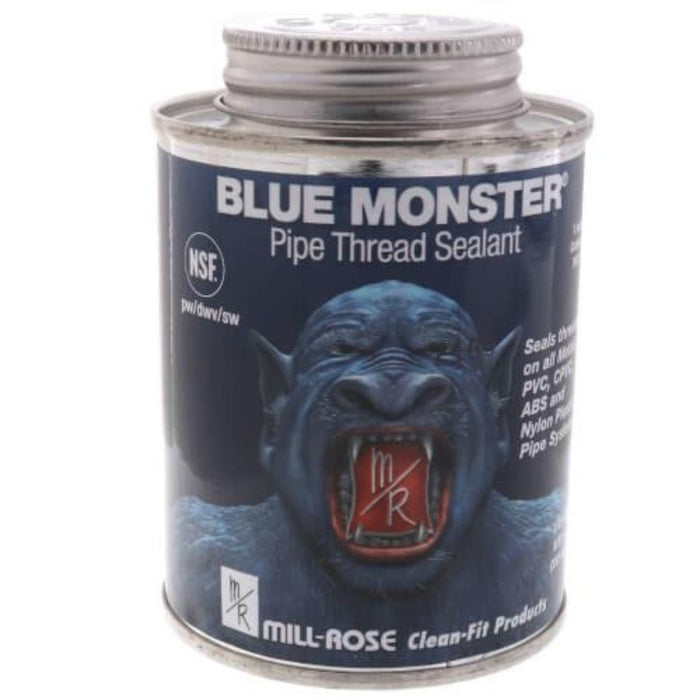76025MR - 8 OZ BLUE MONSTER STAY SOFT THREAD SEALANT WITH PTFE - American Copper & Brass - MILL ROSE COMPANY CHEMICALS