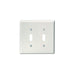 80509W - 80509-W Leviton 2-Gang Toggle Device Switch Wallplate, Midway Size, Thermoset, Device Mount - White - American Copper & Brass - LEVITON362 ELECTRICAL BOXES AND COVERS