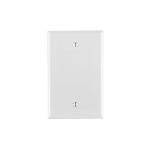 80514W - 80514-W Leviton 1-Gang No Device Blank Wallplate, Midway Size, Thermoset, Box Mount - White - American Copper & Brass - LEVITON INC ELECTRICAL BOXES AND COVERS