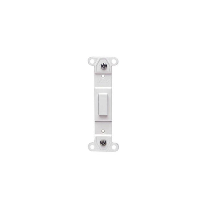 80700W - 80700-W Leviton Plastic Wallplate Adapter; Blank Toggle No Hole - White - American Copper & Brass - LEVITON INC ELECTRICAL BOXES AND COVERS