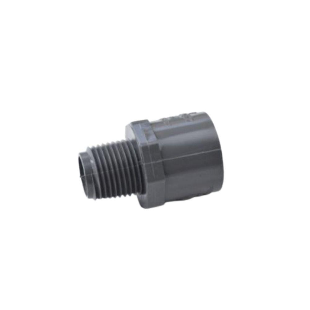 836 Series PVC Pipe Fitting, Adapter, Schedule 80, -/4" Socket X NPT Male Pack Of 4 - View #8