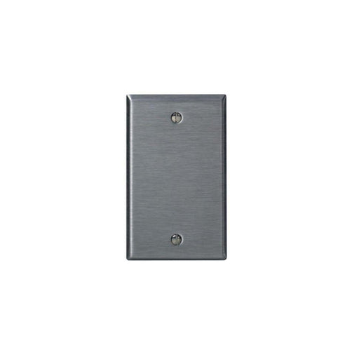 84014 - 84014 Leviton 1-Gang No Device Blank Wallplate, Standard Size, 430 Stainless Steel, Box Mount - Stainless Steel - American Copper & Brass - LEVITON INC ELECTRICAL BOXES AND COVERS
