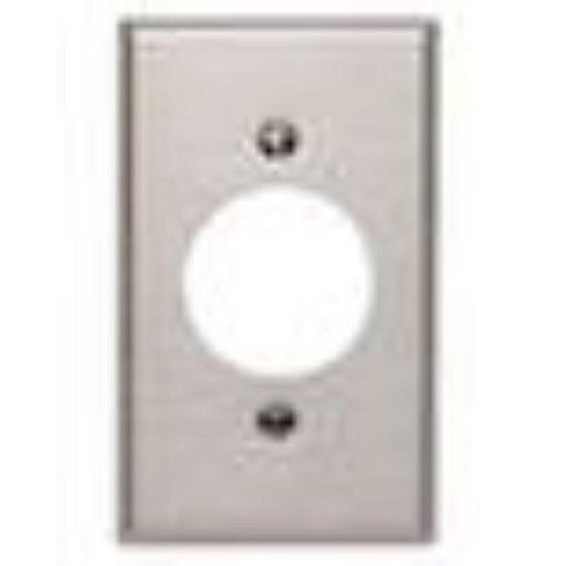 8402040 - 8402040 Leviton 1-Gang Locking 1.60 Inch Dia. Device Receptacle Wallplate, Standard Size, 302 Stainless Steel, Device Mount, - Stainless Steel - American Copper & Brass - LEVITON INC ELECTRICAL BOXES AND COVERS