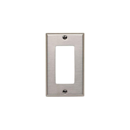 8440140 - 84401-40 Leviton Single Gang Stainless Steel Decora Cover - American Copper & Brass - LEVITON INC ELECTRICAL BOXES AND COVERS