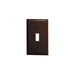 85001 - 85001 Leviton 1-Gang Toggle Device Switch Wallplate, Standard Size, Thermoset, Device Mount - Brown - American Copper & Brass - LEVITON INC ELECTRICAL BOXES AND COVERS