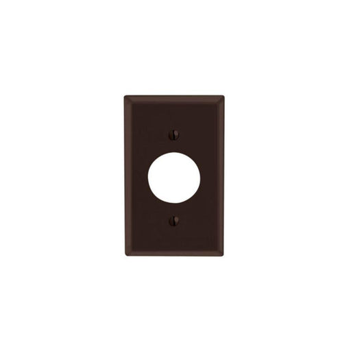 85004 - 85004 Leviton 1-Gang Single 1.406 Inch Hole Device Receptacle Wallplate, Standard Size, Thermoset, Device Mount - Brown - American Copper & Brass - LEVITON INC ELECTRICAL BOXES AND COVERS