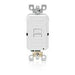 8590W - GFRBF-W Leviton 20 Amp Feed- Through, 125 Volt Receptacle/Outlet, Self-test - White - American Copper & Brass - LEVITON INC WIRING DEVICES