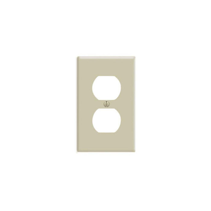 86003 - 86003 Leviton 1-Gang Duplex Device Receptacle Wallplate, Standard Size, Thermoset, Device Mount - Ivory - American Copper & Brass - LEVITON INC ELECTRICAL BOXES AND COVERS