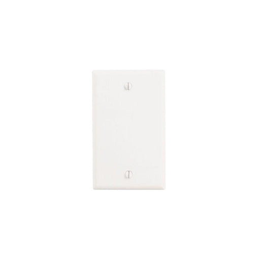 88014 - 88014 Leviton 1-Gang No Device Blank Wallplate, Standard Size, Thermoset, Box Mount - White - American Copper & Brass - LEVITON INC ELECTRICAL BOXES AND COVERS