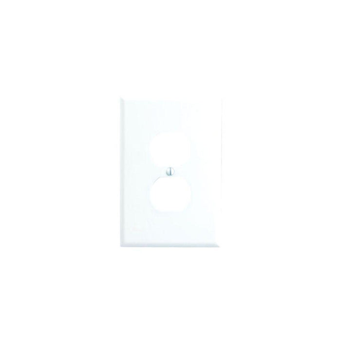88103 - 88103 Leviton 1-Gang Duplex Device Receptacle Wallplate, Oversized, Thermoset, Device Mount - White - American Copper & Brass - LEVITON INC ELECTRICAL BOXES AND COVERS