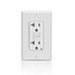 8899W - GFNT2-W Leviton 20 Amp, 125 Volt Receptacle/Outlet, 20 Amp Feed-Through, Self-test - White - American Copper & Brass - LEVITON INC WIRING DEVICES