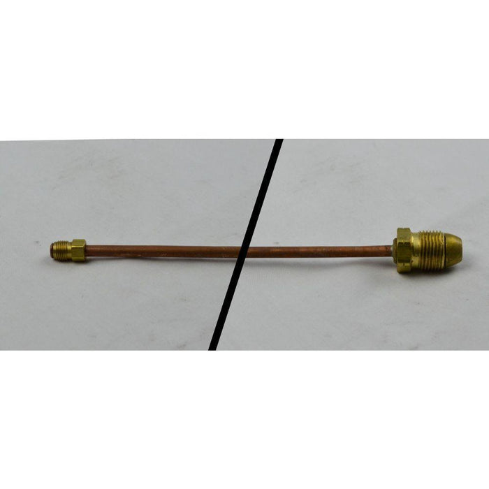 A1663-20 - STANDARD PIGTAIL POL X INVERTED FLARE POL X 1/4" INV FL. 7/8” HEX. 1/4" TUBE PIGTAIL - American Copper & Brass - MARSHALL EXCELSIOR MISC. GAS SUPPLIES