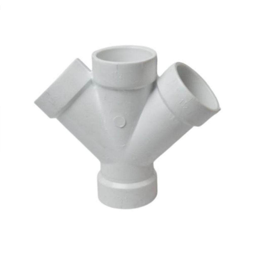 D611020 LASCO Fittings 2" DWV Double Wye All Hub — American Copper & Brass