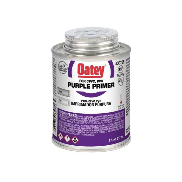 A3073-8 - 30756 OATEY Purple Primer, 8 oz. - American Copper & Brass - OATEY S.C.S. CHEMICALS