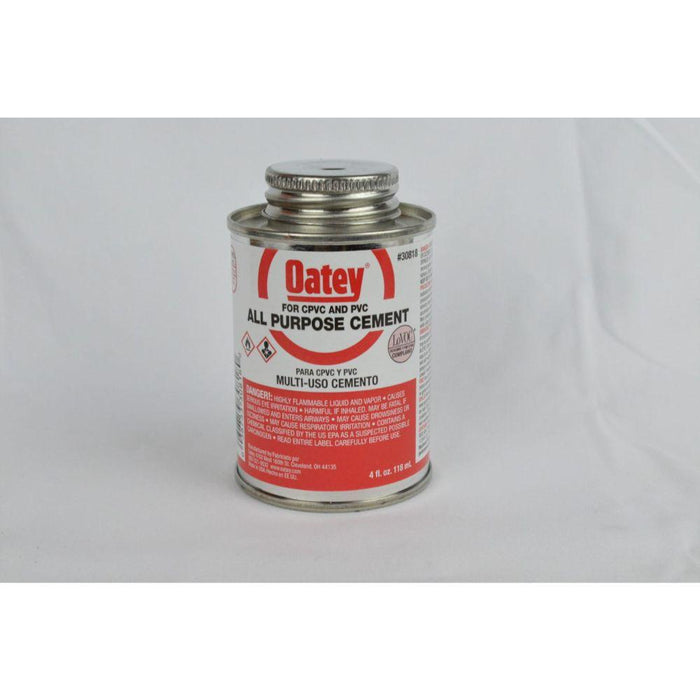 30818 OATEY All-Purpose ABS, PVC and CPVC Clear Cement, 4 oz.