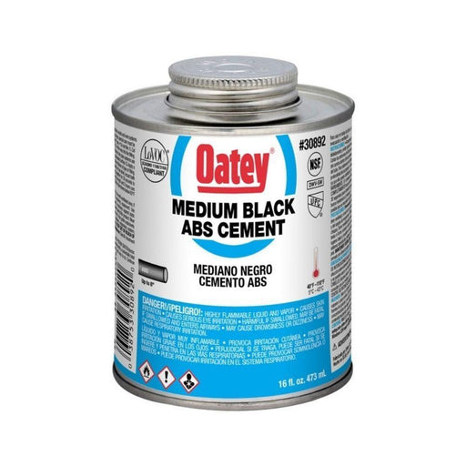 A3089-16 - 30892 OATEY ABS Medium-Bodied Black Cement, 16 oz. - American Copper & Brass - OATEY S.C.S. CHEMICALS