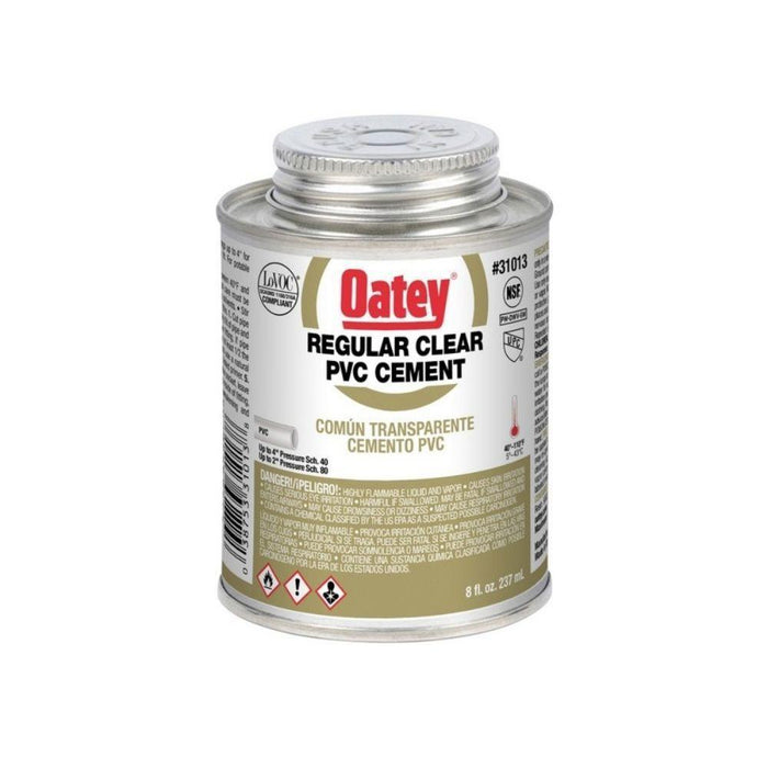 A3103-8 - 31013 OATEY PVC Regular Body Clear Cement, 8 oz. - American Copper & Brass - OATEY S.C.S. CHEMICALS