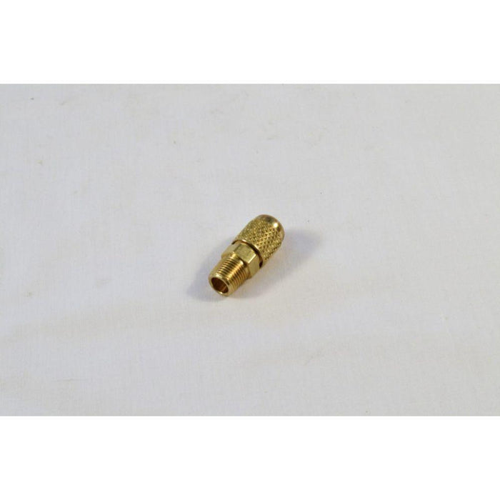 A31484 - 1/4" ACS VALVE WITH 1/4" SAE CAP - American Copper & Brass - J B INDUSTRIES MISC. GAS SUPPLIES