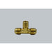 A45EEC - LT1-664 United Brass 3/8" OD X 3/8" OD X 1/4" MIP Brass Flare Tee - American Copper & Brass - UNITED BRASS MFG INC BRASS FITTINGS