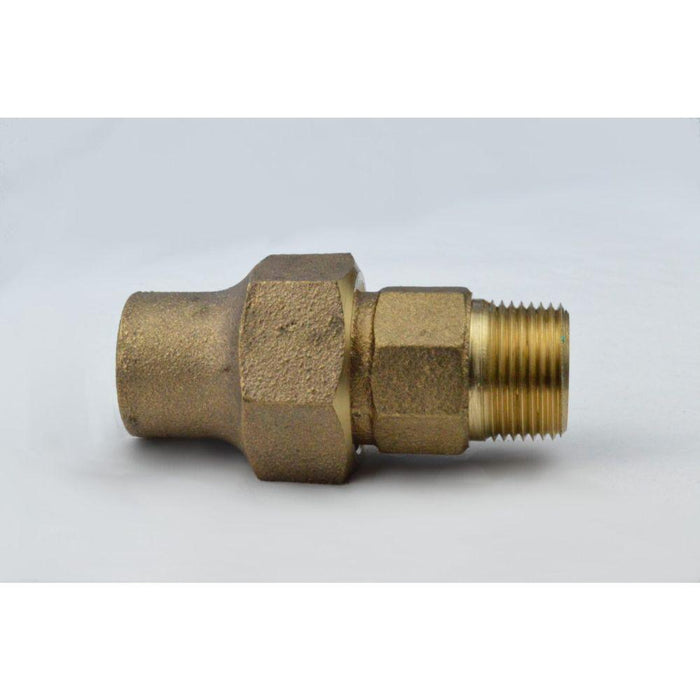 A4753-K - 74753 A.Y. McDonald 3/4" Flare X 3/4" MIP Straight Adapter, No Lead - American Copper & Brass - A Y MCDONALD MFG CO UNDERGROUND FITTINGS