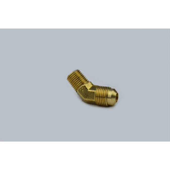 A47EC - 45E1-64 United Brass 3/8" OD Flare X 1/4" MIP Brass 45 Degree Elbow - American Copper & Brass - UNITED BRASS MFG INC DOMESTIC BRASS FLARE FITTINGS