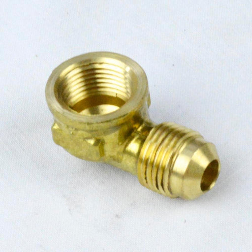 A54FE - LE3-86 United Brass 1/2" OD Flare X 3/8" FIP Brass Elbow - American Copper & Brass - UNITED BRASS MFG INC DOMESTIC BRASS FLARE FITTINGS